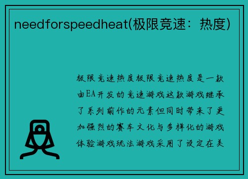 needforspeedheat(极限竞速：热度)